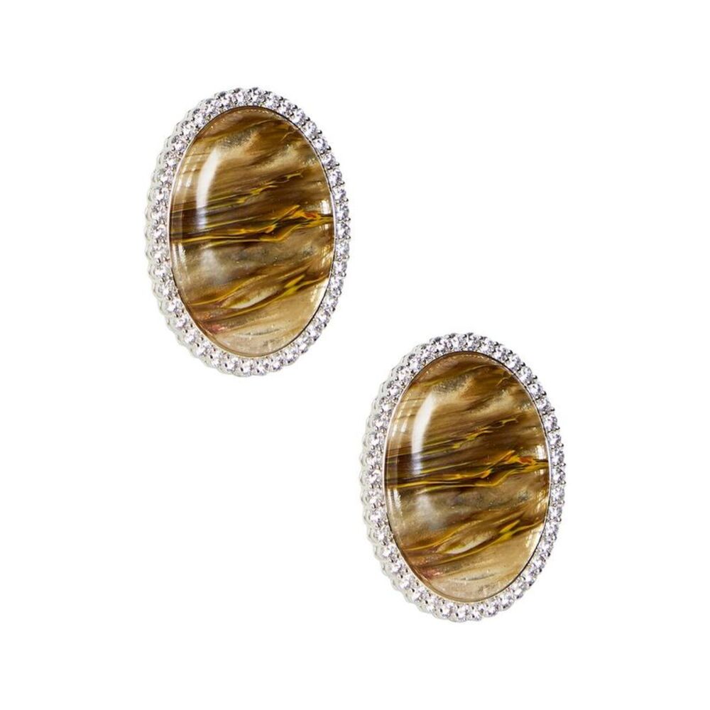 Retrofête Stone Stud Earrings